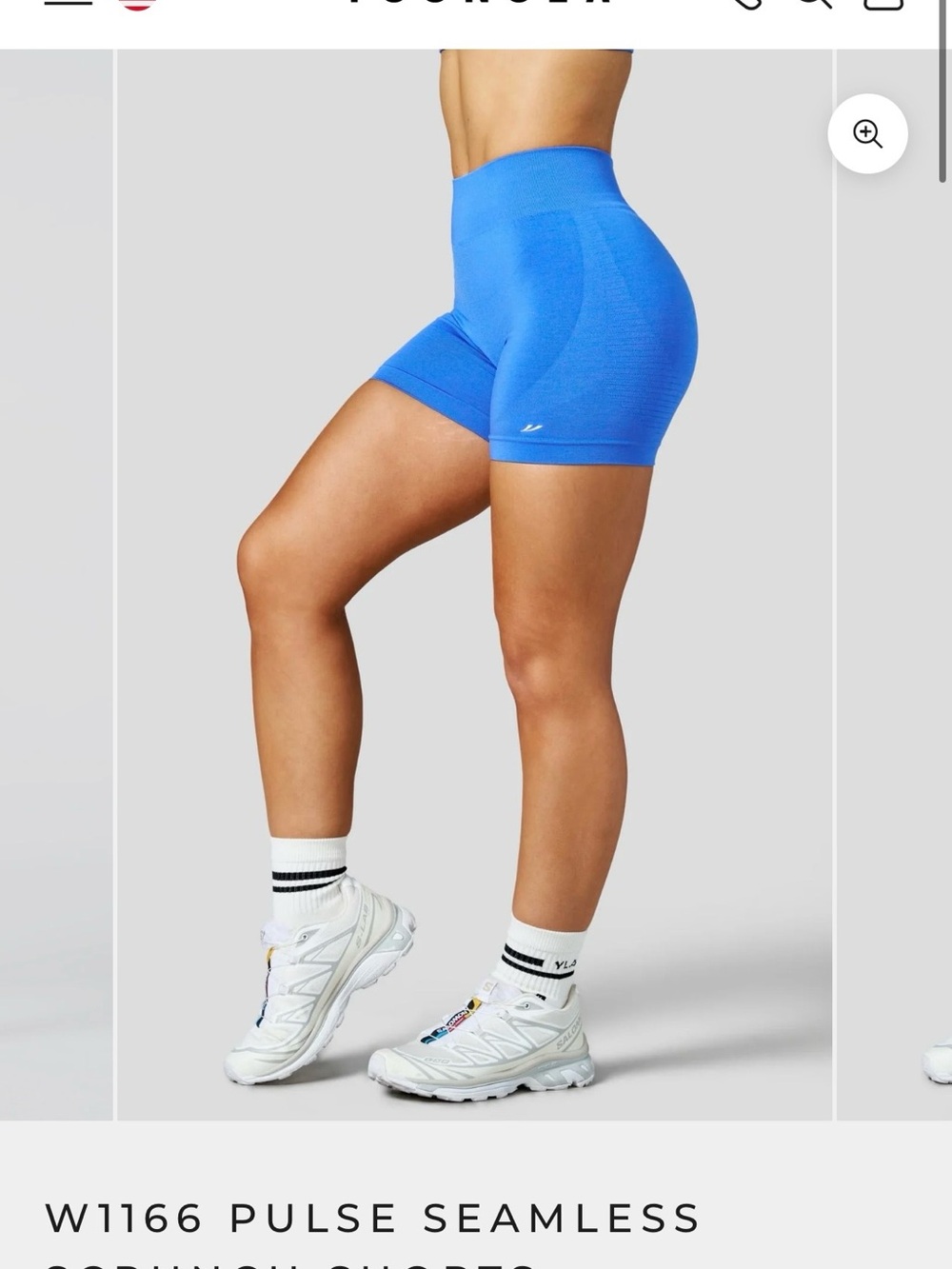 Youngla Pulse Seamless High-Waist Shorts - Blue